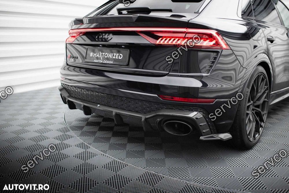 Prelungire difuzor bara spate Audi RSQ8 Mk1 2019- v10 - Maxton Carbon - 2