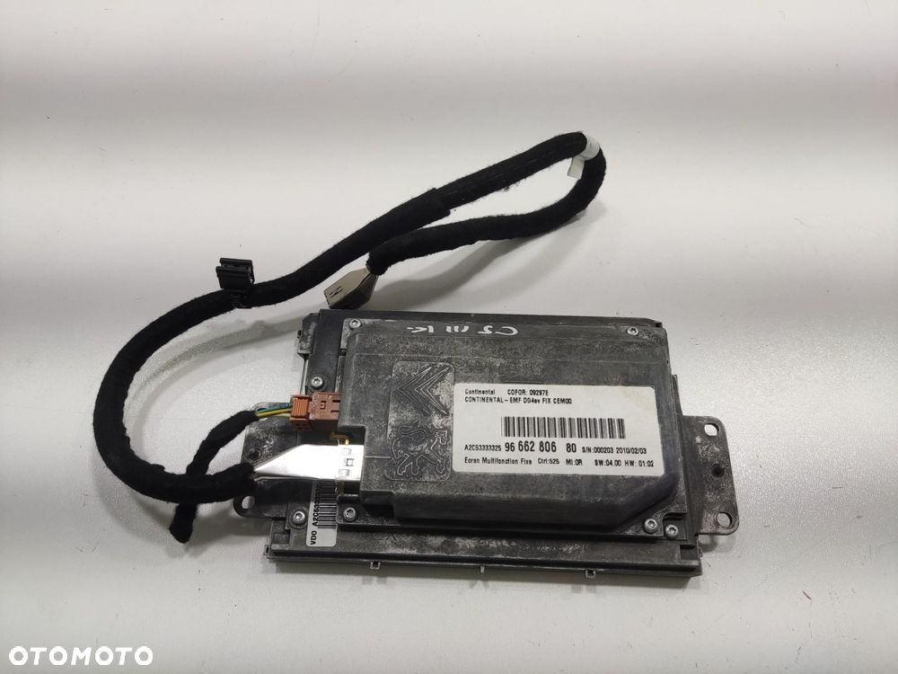 WYŚWIETLACZ EKRAN MONITOR CITROEN C5 III X7 2008-2011 9666280680 - 5