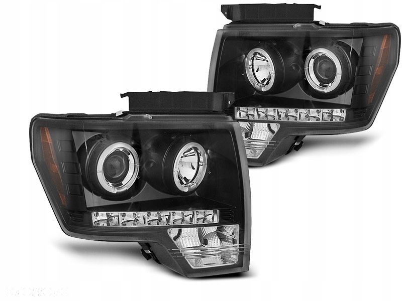 Reflektor Lampa kpl Clear Tuning Czarne Soczewka Ford F150 2008-2014 - 1