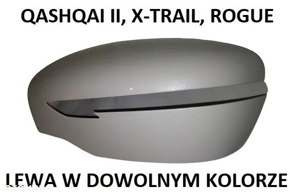 NISSAN QASHQAI J10 J11 J12 X-TRAIL MICRA K13 K14 JUK F15 F16 NOTE ROGUE NV300 MICRA K14 LEAF LEWA PRAWA OBUDOWA LUSTERKA DOWOLNY KOLOR - 4