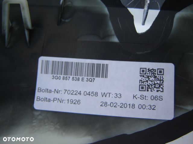VW PASSAT B8 OBUDOWA LUSTERKA 3G0857538 CHROM - 2