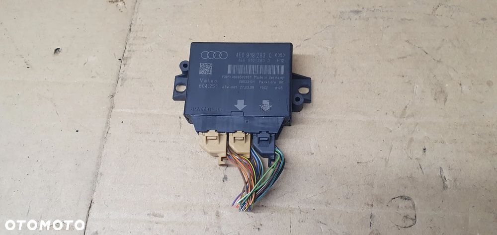 Moduł sterownik parkowania PDC Audi A8 D3 4E0919283C 4E0910283D - 1