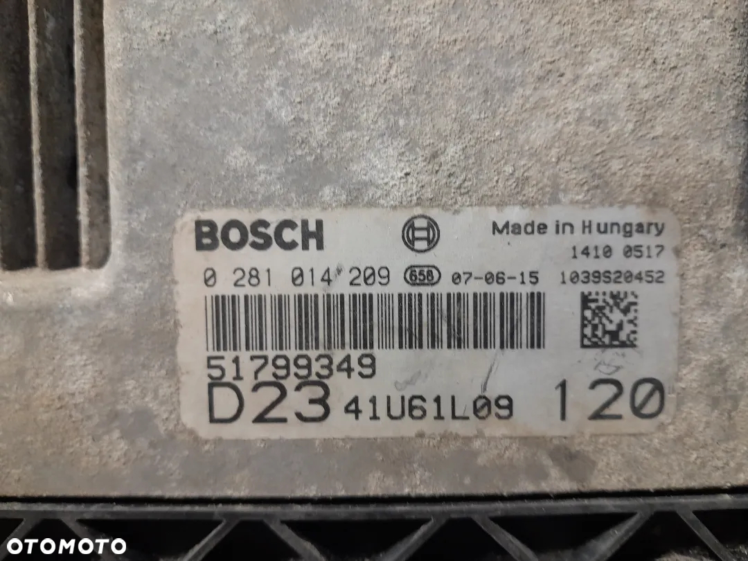 FIAT DUCATO 2.3 KOMPUTER STEROWNIK SILNIKA 0281014209 - 2