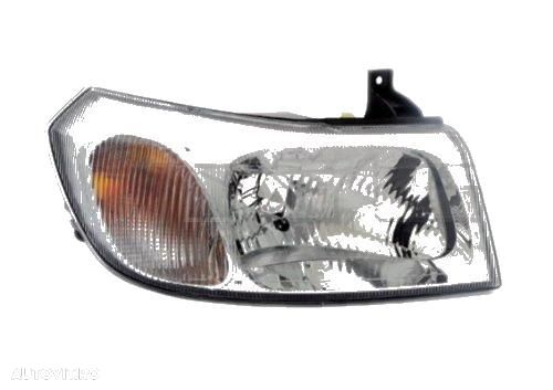 Far Ford Transit DIN 05.2000-12.2001 TYC stanga/dreapta fata, tip bec H4, culoare argintiu, reglaj electric - 1