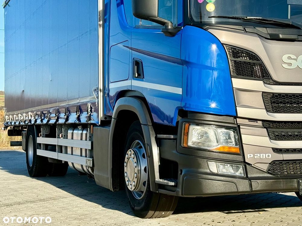 Scania P280 / FIRANKA / 20 EUROPALET / SYPIALKA / SILNIK 6 / AUTOMAT / EURO 6 / NISKI PRZEBIEG / 12.2021 ROK - 18