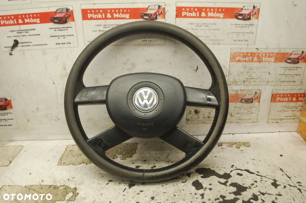 KIEROWNICA + PODUSZKA AIR BAG 1T0419091 1T0880201A VW TOURAN I CADDY POLO IV - 9
