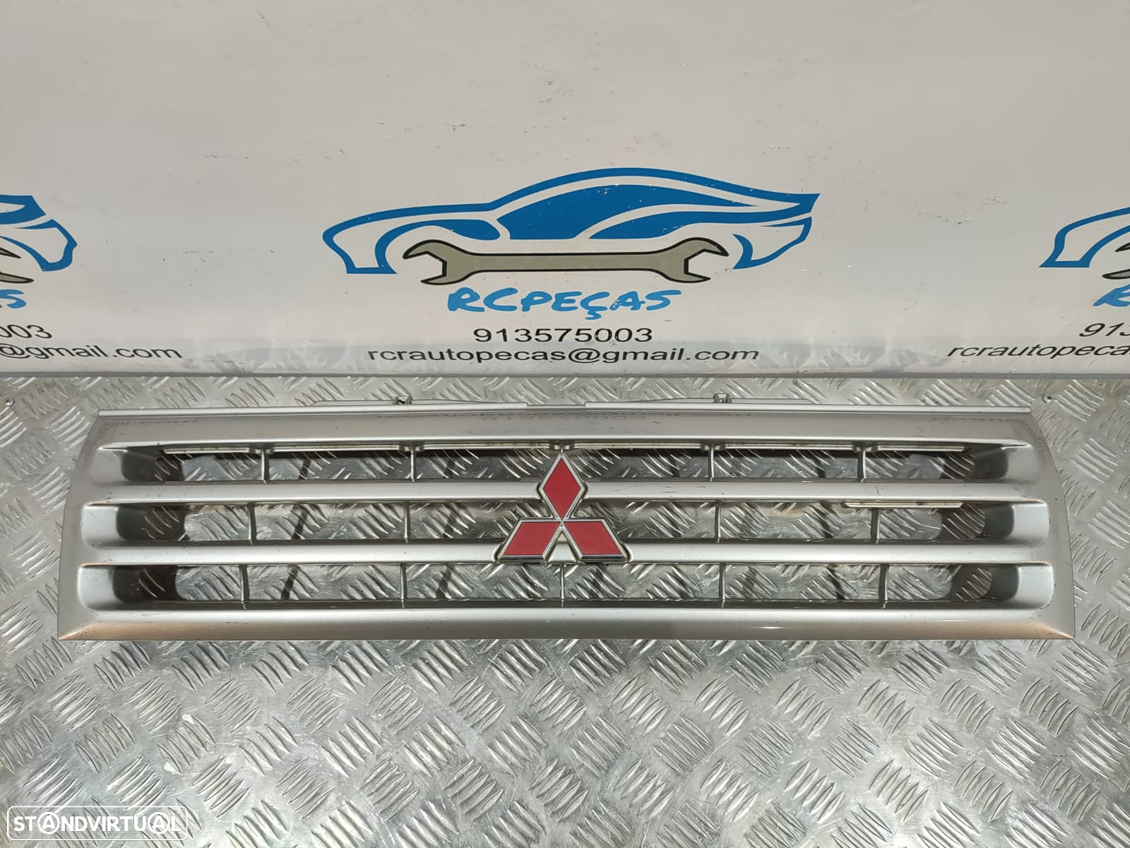 GRELHA CENTRAL FRENTE MITSUBISHI PAJERO PININ I 1 MK1 H6W H7W MR339275 SIMBOLO LOGOTIPO - 3