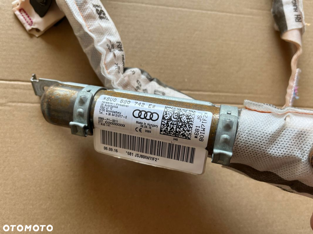 KURTYNA POWIETRZNA AUDI Q3 8U0880742E PRAWA KURTYNA DACHOWA AUDI Q3 8U0 - 2