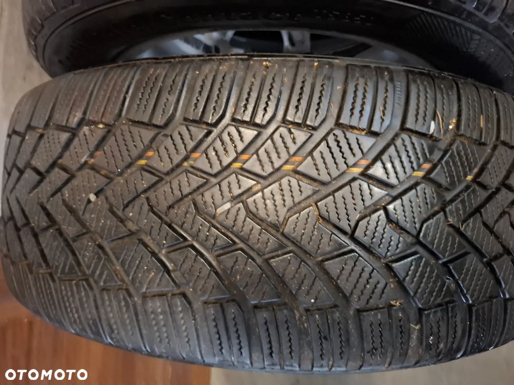 4x koła alufelgi felgi aluminiowe opony zimowe 215/55 R16H Continental Contiwintercontact TS850 SEAT Audi Skoda Volkswagen Et50 6,5x16H2 rok 2014 bieżnik 5,5 mm - 6
