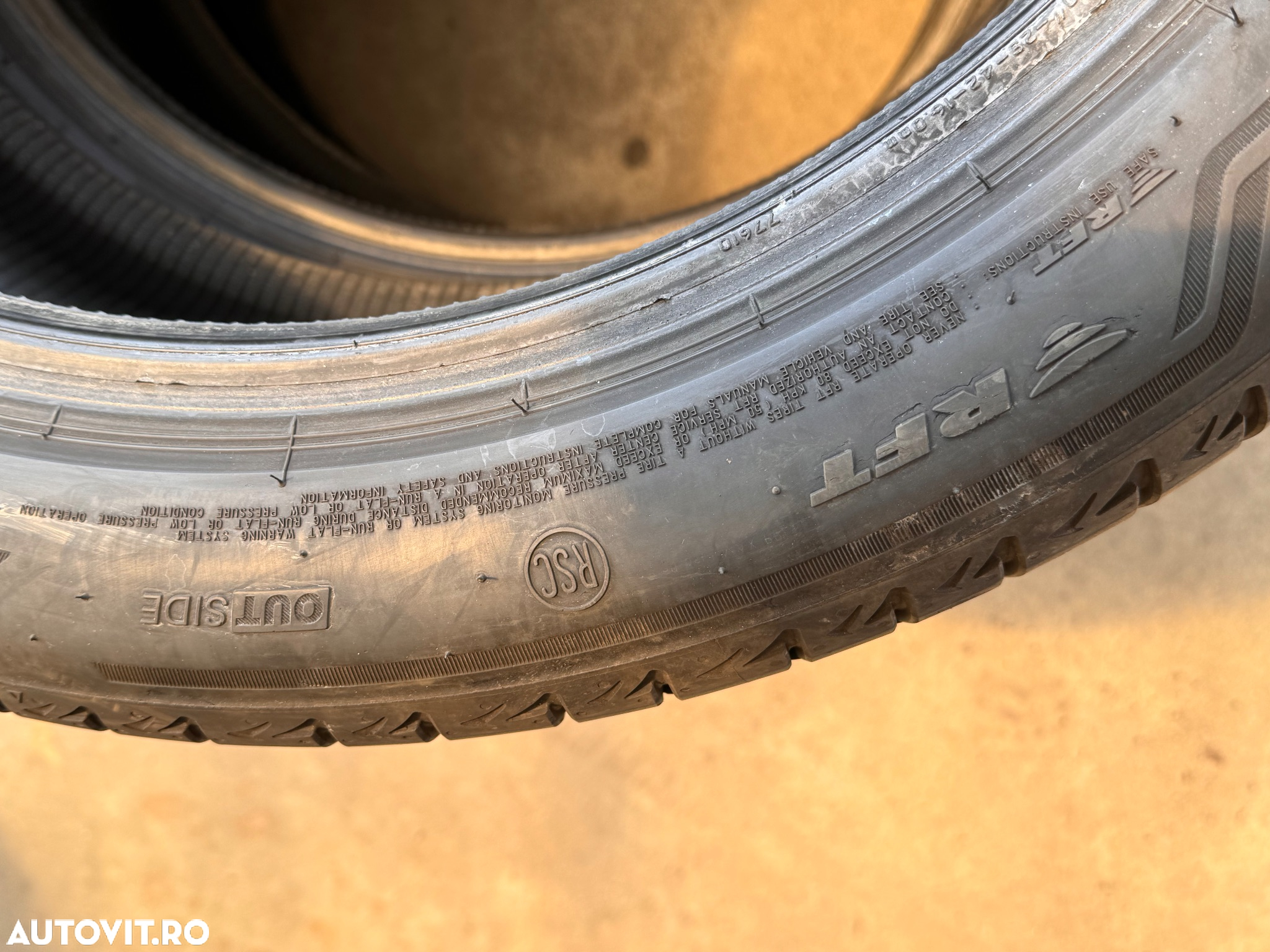 Vând set anvelope 245/45/20-275/40/20 bridgestone de vară cu runflat ca noi - 13