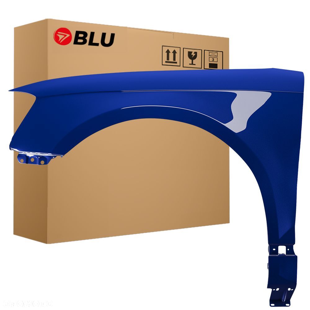 BLU Błotnik AUDI A3 8P lift LX5Q lewy niebieski 08-12 przód ScubaBlau - 1