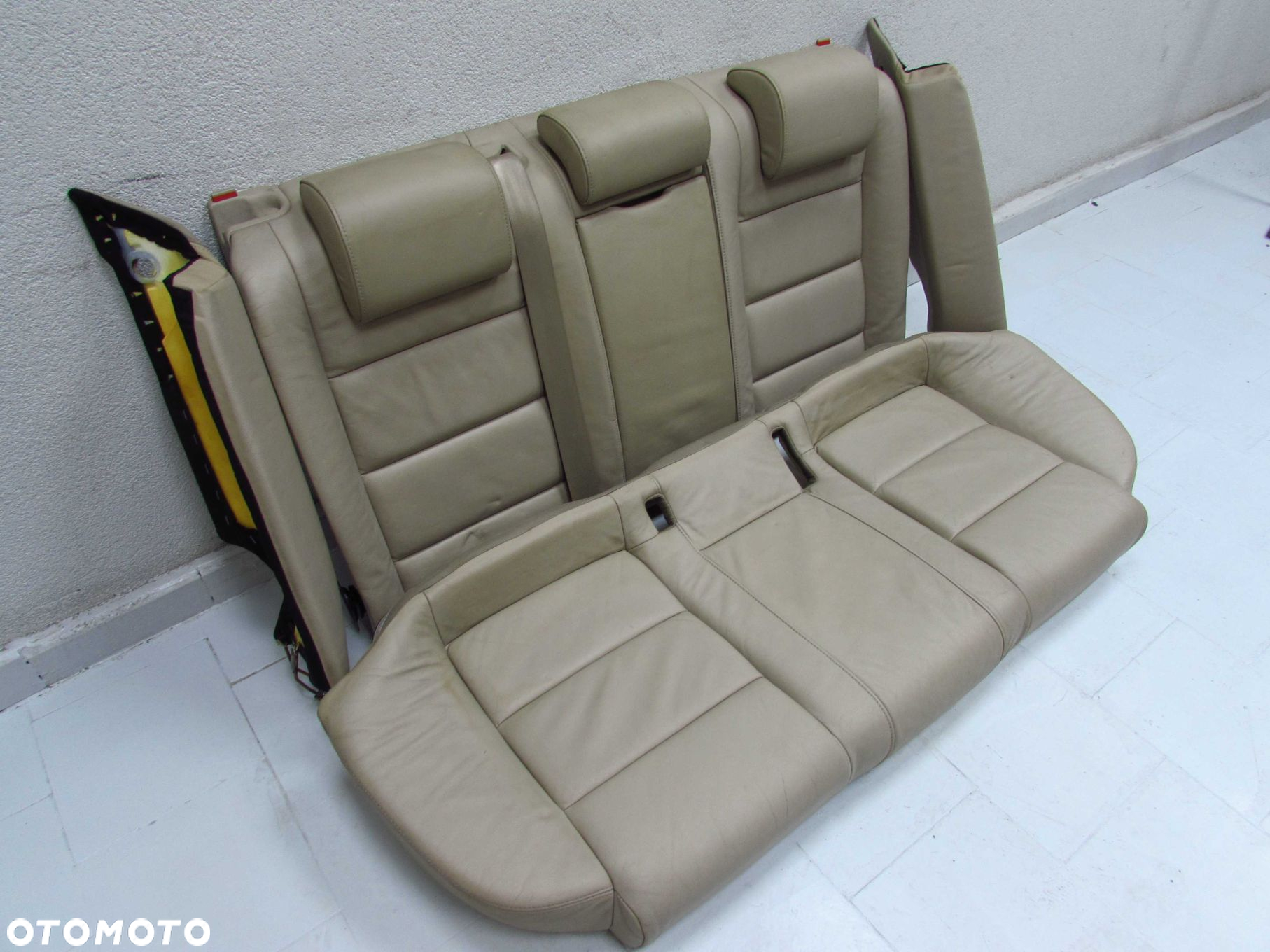 AUDI A6 C6 AVANT 04-11 FOTEL SIEDZENIE KANAPA SKORA JASNA - 2
