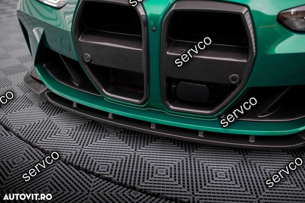 Prelungire bara fata Bmw Seria M4 G82 2021- v5 - Maxton Design Carbon - 6