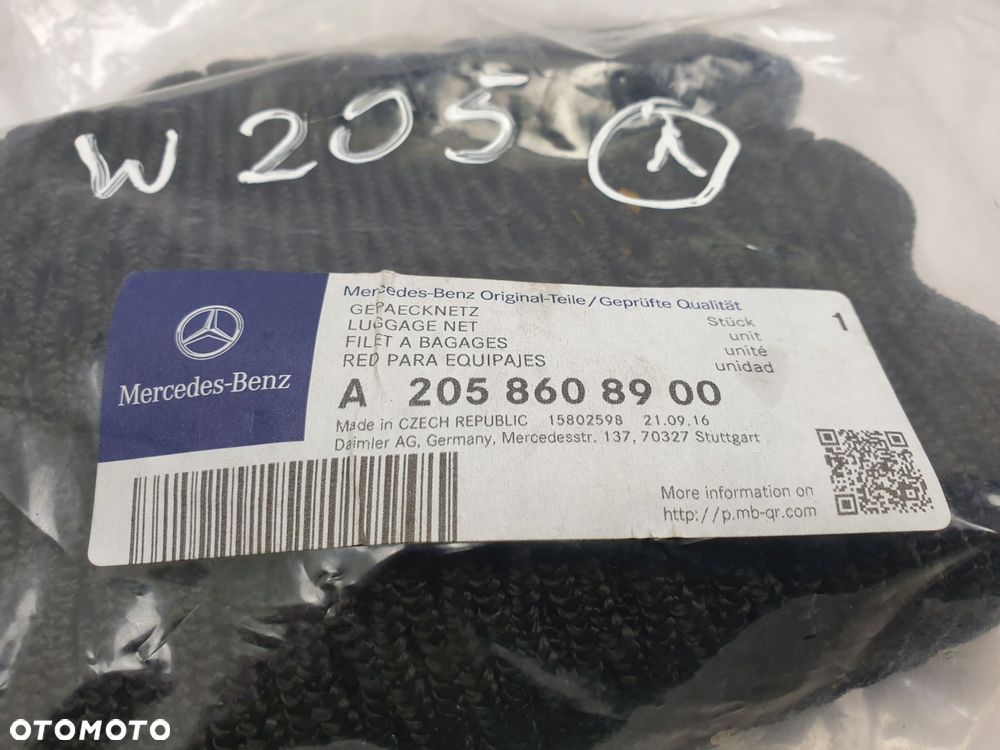 Mercedes A205 W205 SIATKA BAGAŻNIKA A2058608900 - 2
