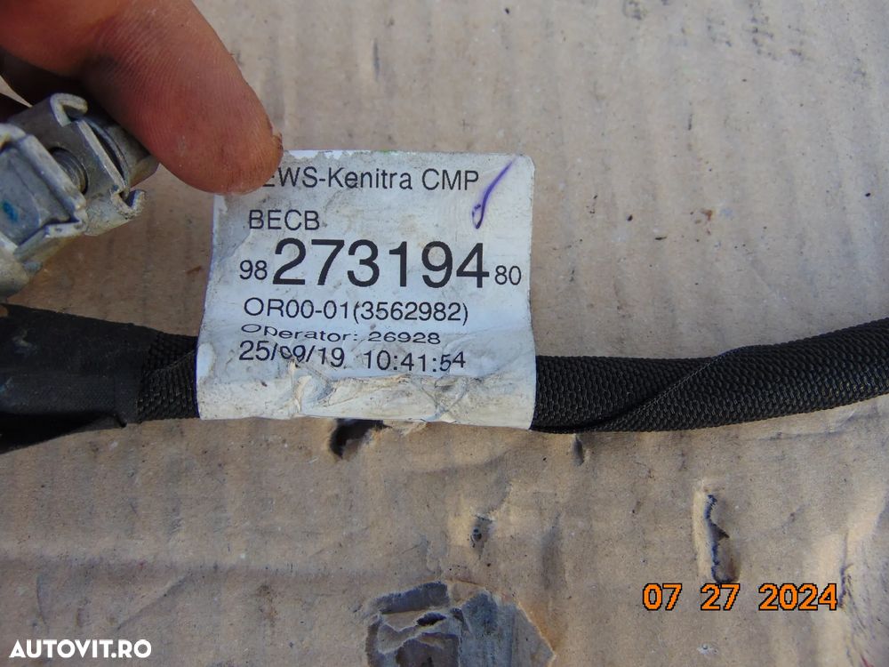Borna minus Peugeot 208 dupa 2019 citroen ds3 senzor baterie opel corsa f cod 9826099180 - 2