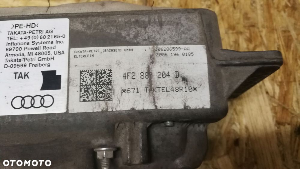 PODUSZKA POWIETRZNA PASAŻERA AUDI A6 C6 4F2880204D - 2