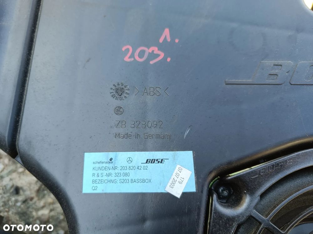 MERCEDES W203 C-KLASA GŁOŚNIKI GŁOŚNIK KOMPLET BOSE - 3