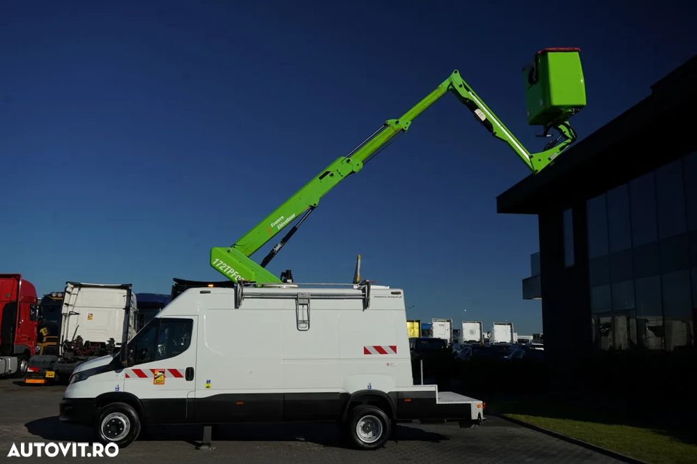 Iveco DAILY 70-180 / BRAȚ AERIAN - 16 m / TABLĂ METALICĂ + BRAȚ AERIAN ELEVATOR / 200 kg - 4
