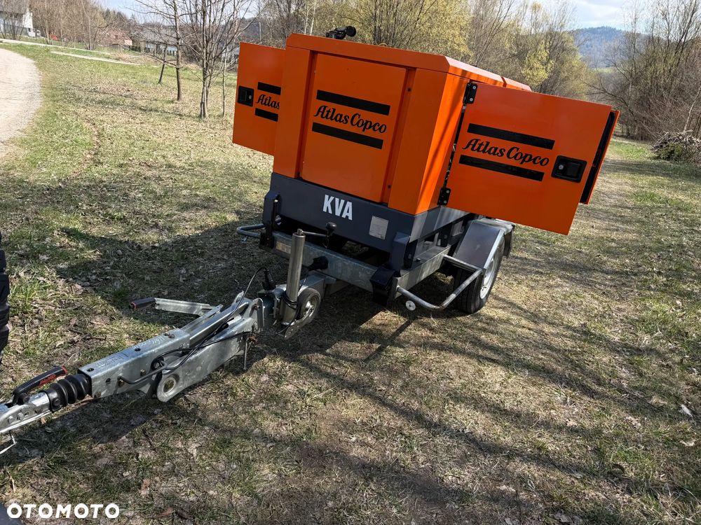 Atlas Copco QAS 40 KW Agregat prądotwórczy Przyczepa do rejestracji. inwerterowy wyciszony! 2014r. JAK NOWY z Norwegii. 5000mtg.Mocny silnik Turbo Kubota 4 cylindry 100km! Dekra aktualna. Opony zero zużycia. Zadbany Agregat. Odpala na Dotyk. Bogata Wersja! Prądnica Najlepsza PARTNER LEROY SOMER. - 26