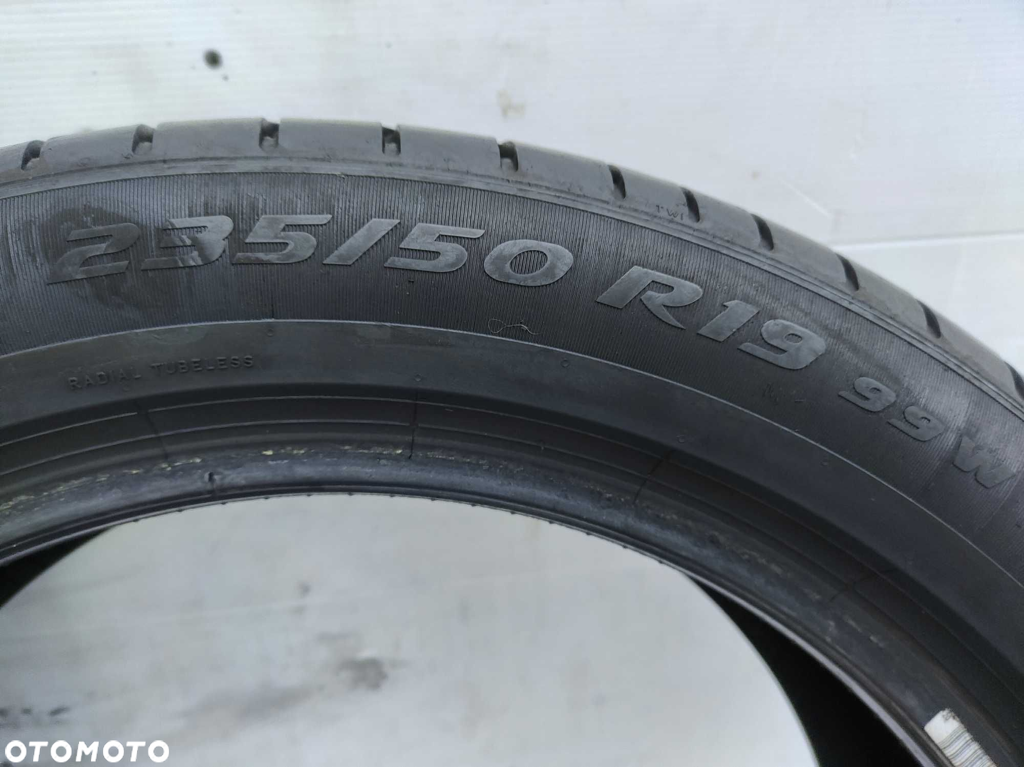 Opony Letnie 235/50/19 Pirelli 4szt 7mm 2019r - 7