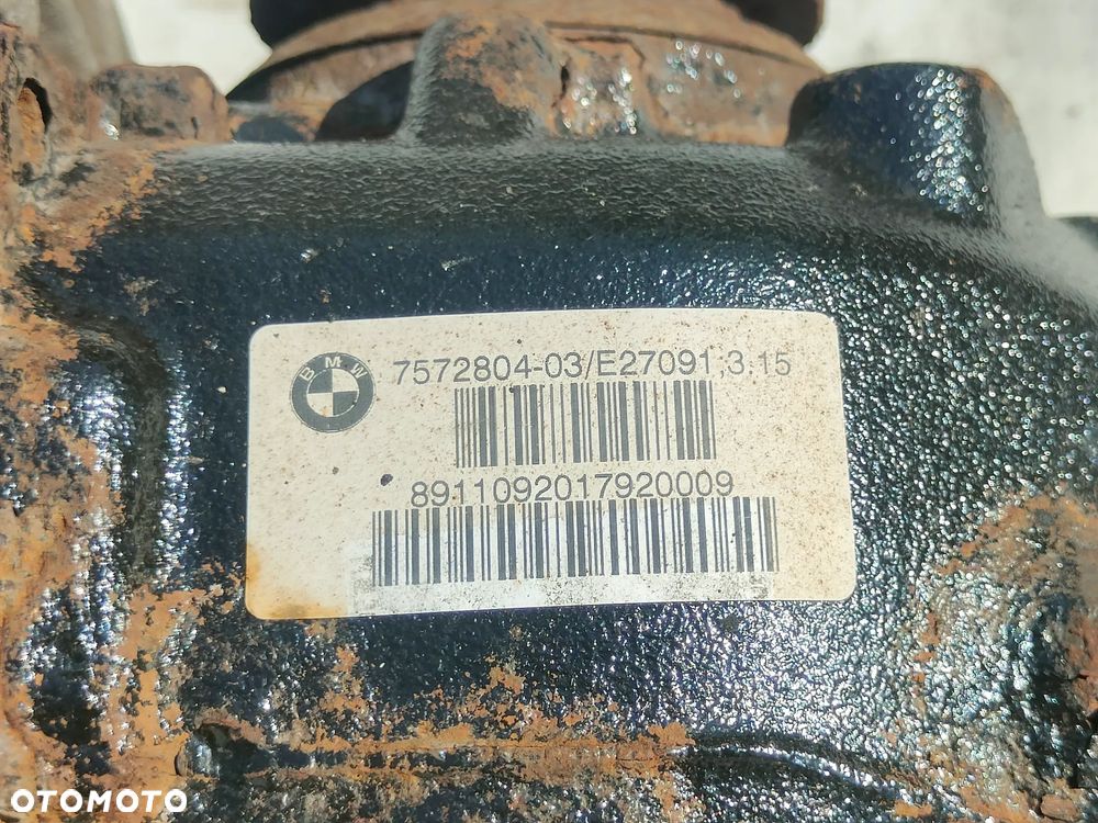 BMW E87 E82 E81 E90 E91 2.0d Dyferencjał Most tylny 3,15 7572804 - 6