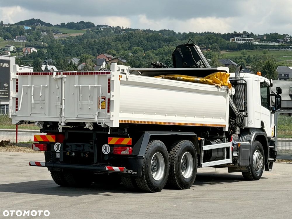 Scania P 410 * WYWROTKA 5,05 m + BORDMATIC + HIAB 144 B-3 HIDUO + PILOT*6x4 - 9