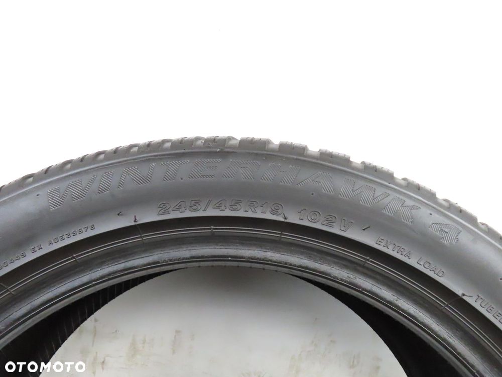 2x 245/45R19 OPONY ZIMOWE UŻYWANE Firestone WinterHawk 4 102V XL - 2