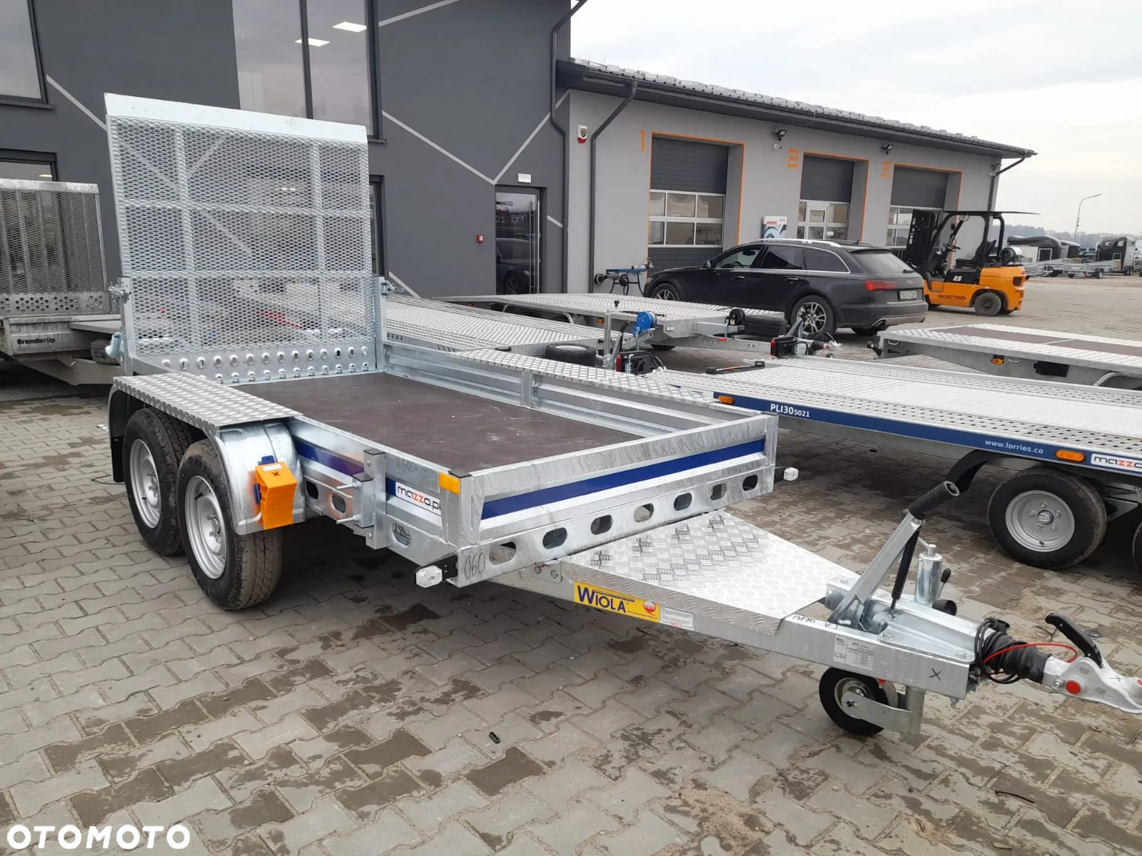 Wiola Dostawa przyczepa koparkowa budowlanka z trapem 292x142x20cm DMC2700 kg MOCNA I SOLIDNA - 12