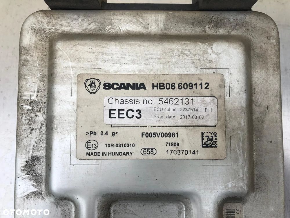 STEROWNIK MODUŁ ADBLUE EEC3 SCANIA NTG 2237514 2307227 2610801 2735515 - 2