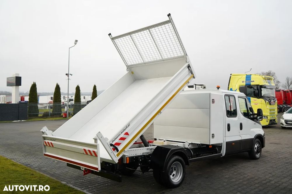 Iveco DAILY 35-140 / BASCULATOR / CU TRACȚIE MÂNĂ / DOUĂ TRACȚII / MANUAL / 6 LOCURI / - 7