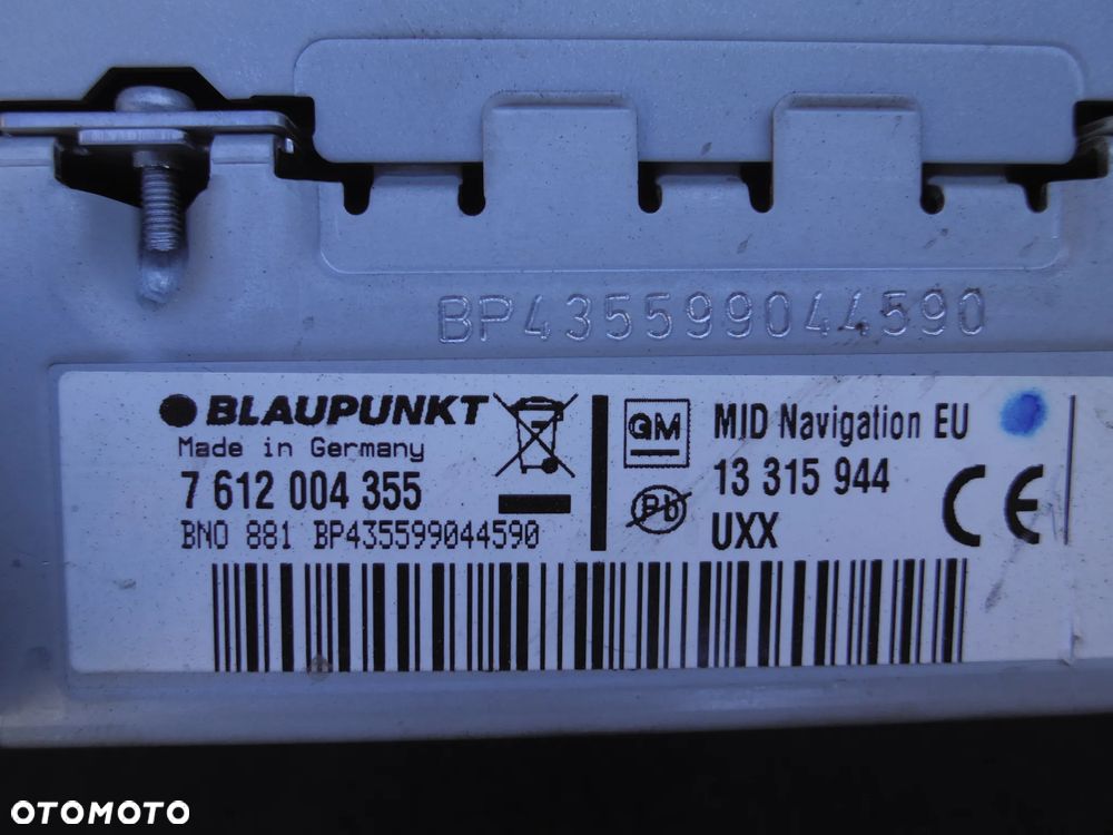 OPEL INSIGNIA A RADIO FABRYCZNE NAWIGACJA CD DVD 13315764 - 5