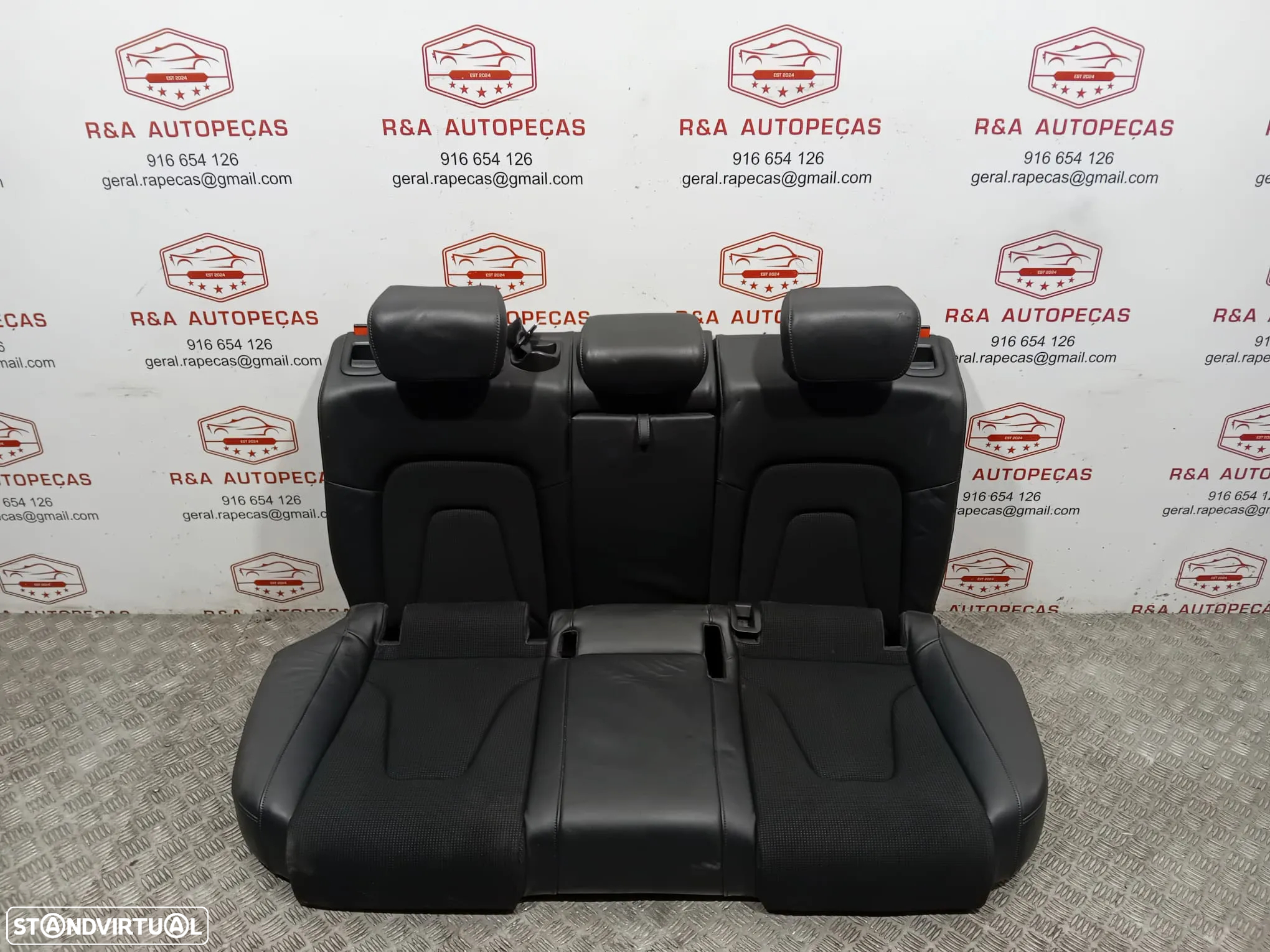Conjunto de Bancos Audi A4 B8 Avant S Line Carrinha Pele e Tecido Originais - 2