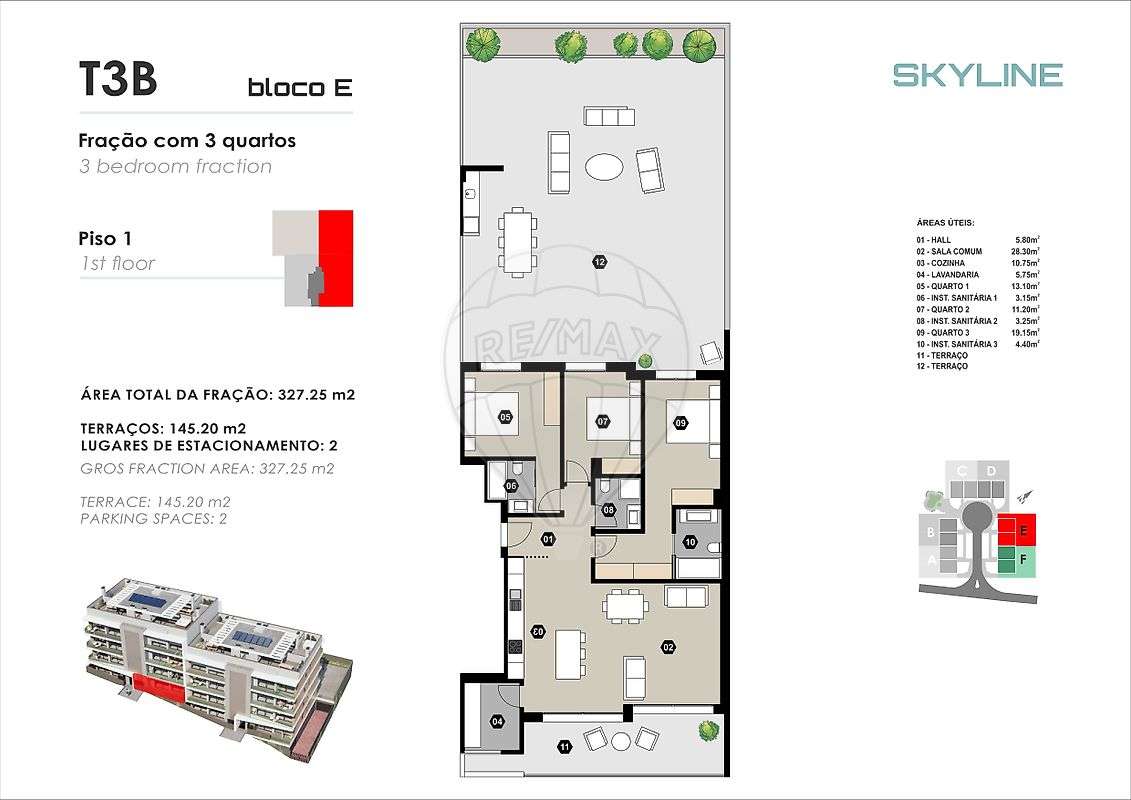 Apartamento T3 para venda - Grande imagem: 2/11