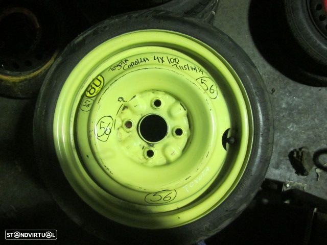 Roda Suplente 56 TOYOTA COROLLA 54 MM 4X100 T115/70/14 TOYOTA YARIS 54MM 4X100 T1157014 ET 45 TOYOTA YARIS 44MM 4X100 115/70/14 45 - 1