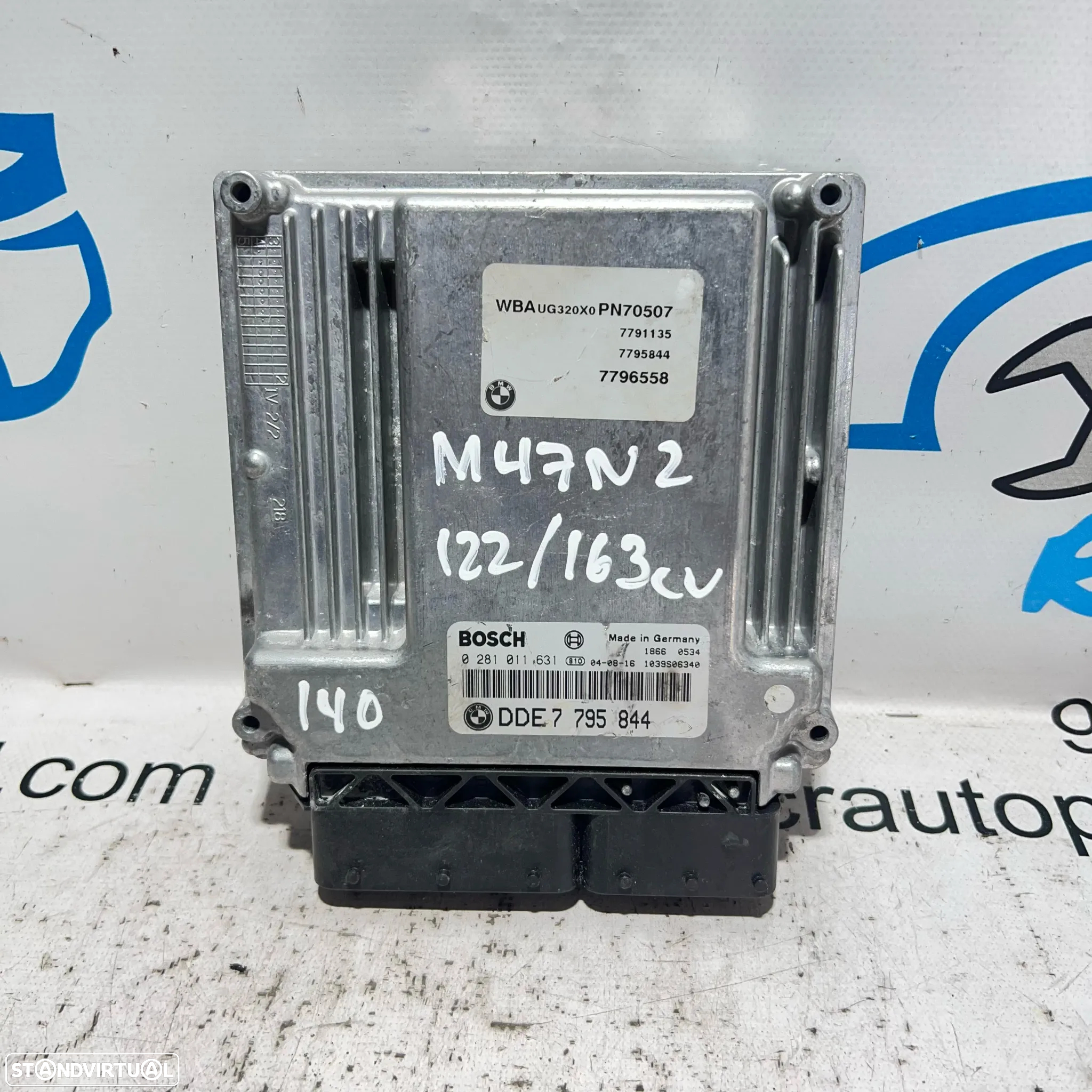 .Centralina Original Motor Bosch BMW 2.0 118D 318D M47N2 M47D20 204D4 7 795 844 / 0 281 011 631 - 3