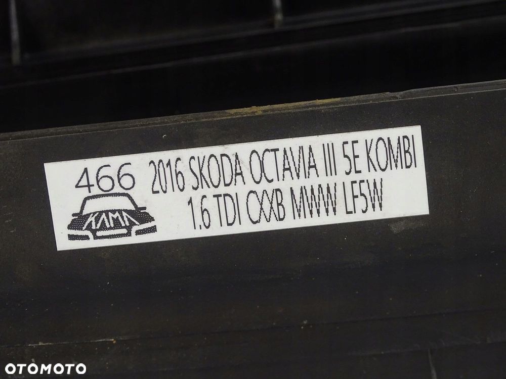 KPL PAS PRZÓD PRZEDNI CHŁODNICE BELKA WENTYLATOR SKODA OCTAVIA III 1.6 TDI - 12