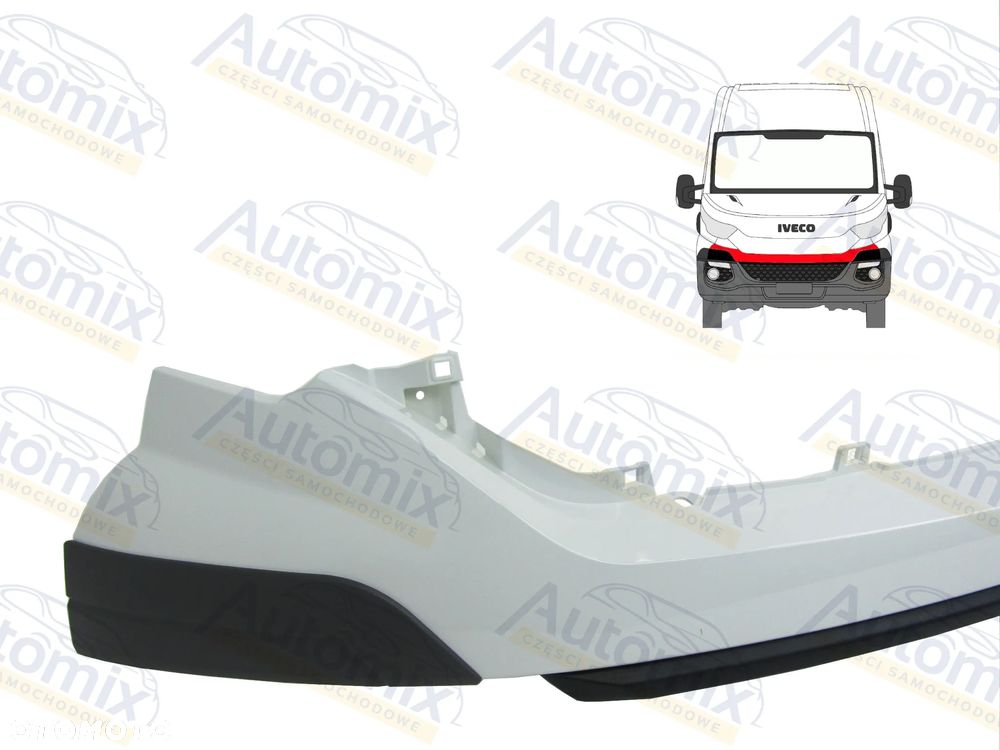 Atrapa / Listwa atrapy nad zderzak Iveco Daily 14 - 19 biała - 3