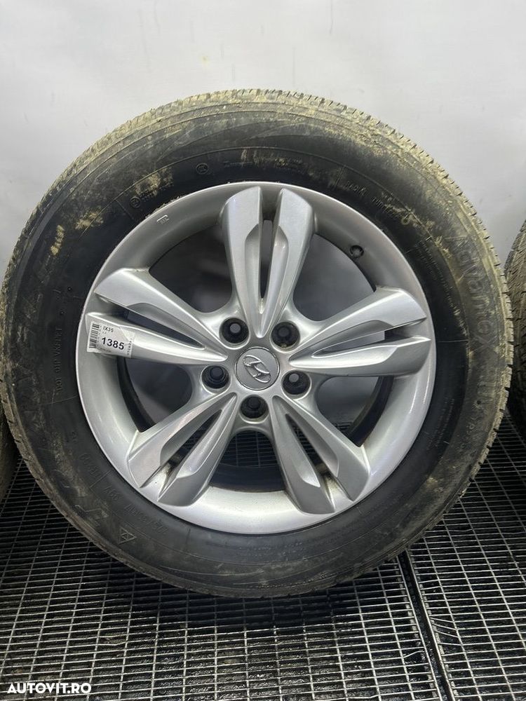 Jante aliaj Hyundai IX35 2010 - 2016 (1385) R17 CU CAUCIUCURI DOT 2022 IN STARE FOARTE ... - 4