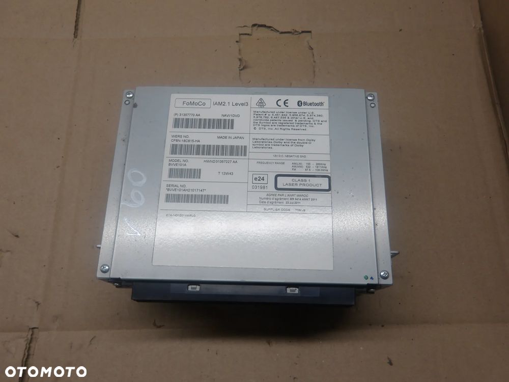 VOLVO V60 1.6TB RADIO NAVI CZYTNIK CD 31357770AA - 3