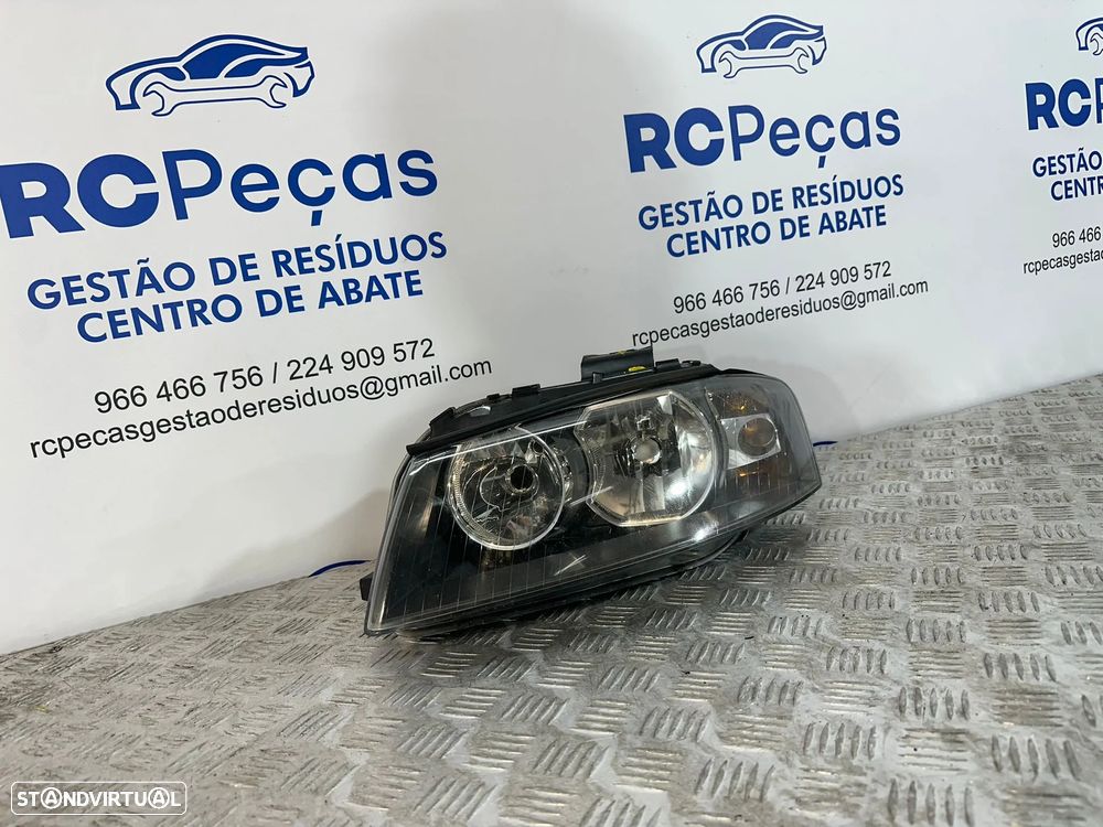 .Conjunto Farois Otica Frente Frontal Originais VAG Audi A3 8P 8P0941003L 8P0941004L 2003 - 2013 - 7