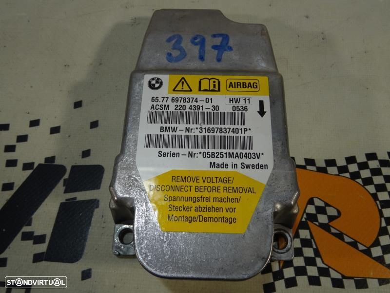 Centralina De Airbags Bmw 5 (E60)  6978374 / 220439130 / 6 978 374 - 2