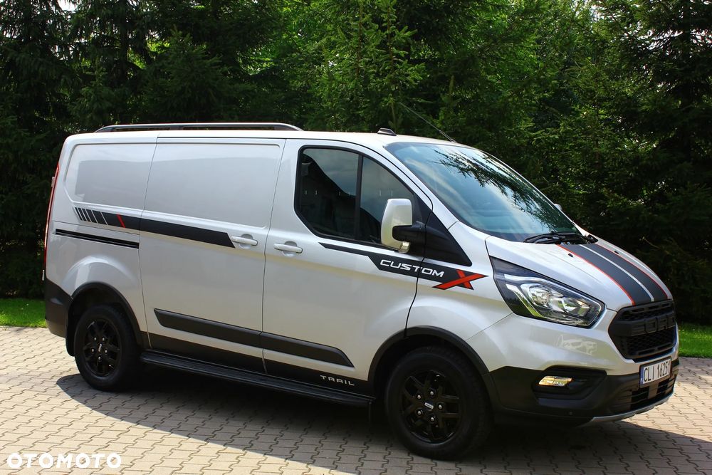 Ford TRANSIT CUSTOM TRAIL 2.0 TDCI 131KM 3 OSOBOWY NAVIGACJA KAMERA FELGI FULL OPCJA STAN PERFEKT FV23% - 23