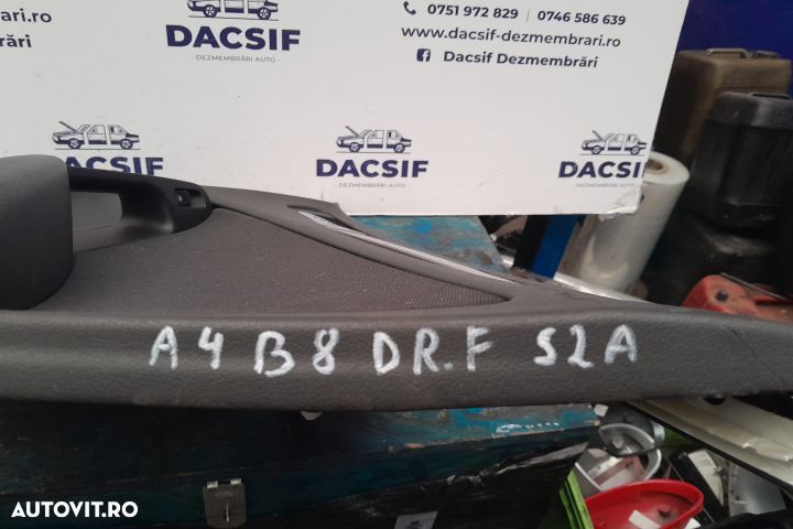 Fata / Tapiterie usa fata dreapta 8K1867106 8K1867106 Audi A4 B8/8K [ - 2