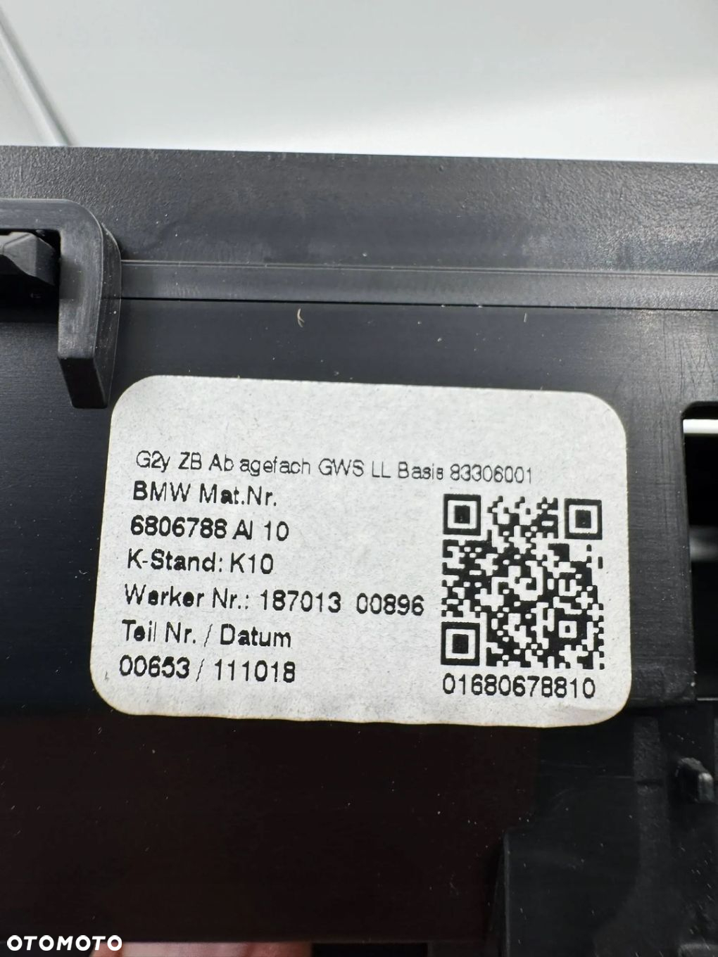 BMW G20 G21 RAMKA SCHOWEK TUNELU ŚRODKOWEGO 6806788 - 4