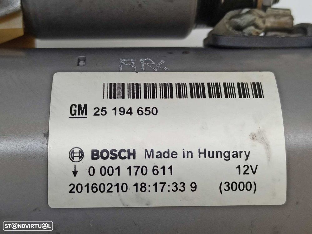 MOTOR DE ARRANQUE OPEL MOKKA EXCELLENCE - 4