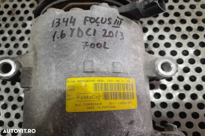 Compresor AC AV11-19D629-BA AV11-19D629-BA Ford Focus 3 [2011 - 2015] - 3
