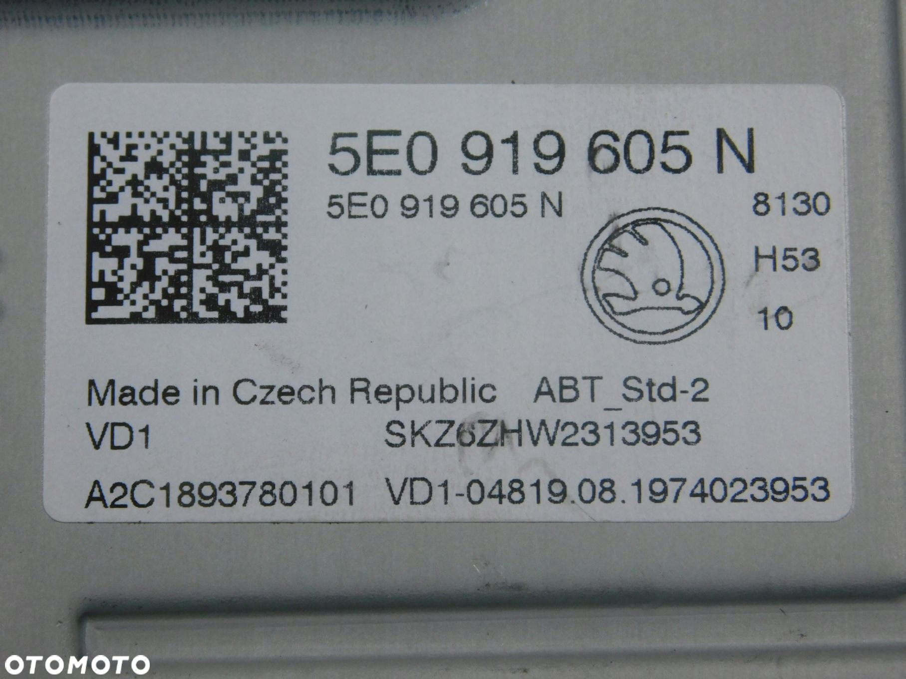 5E0919605N Wyświetlacz Navi Ekran Skoda Octavia Iii Lift 2016-2020 - 3