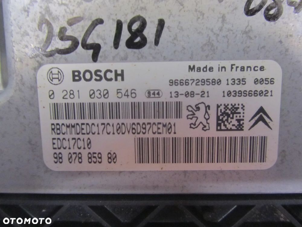 Komputer Sterownik Silnika 0281030546 Peugeot Partner-Berlingo 2008- - 2