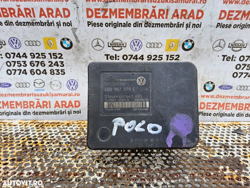 Modul ABS Vw Polo 9n cod 6q0907379e seat ibiza Skoda Fabia unitate abs ecu calculator - 1
