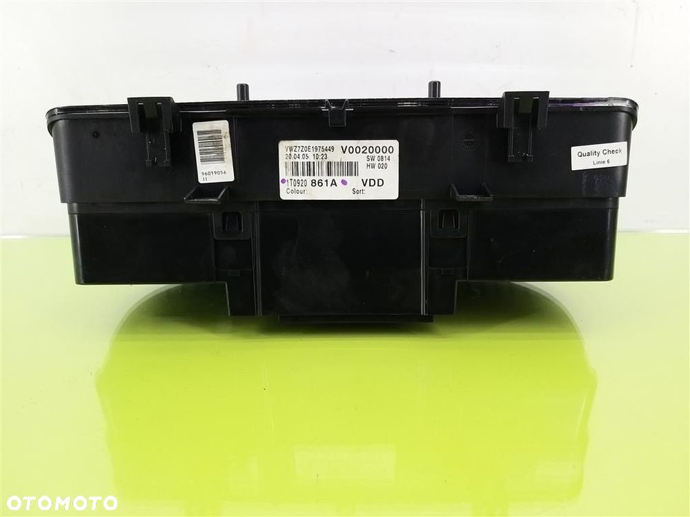 Licznik ZEGARY VW Touran I 2003-2010 1.9TDI 105 KM 1T0920861A 353TYŚ - 5